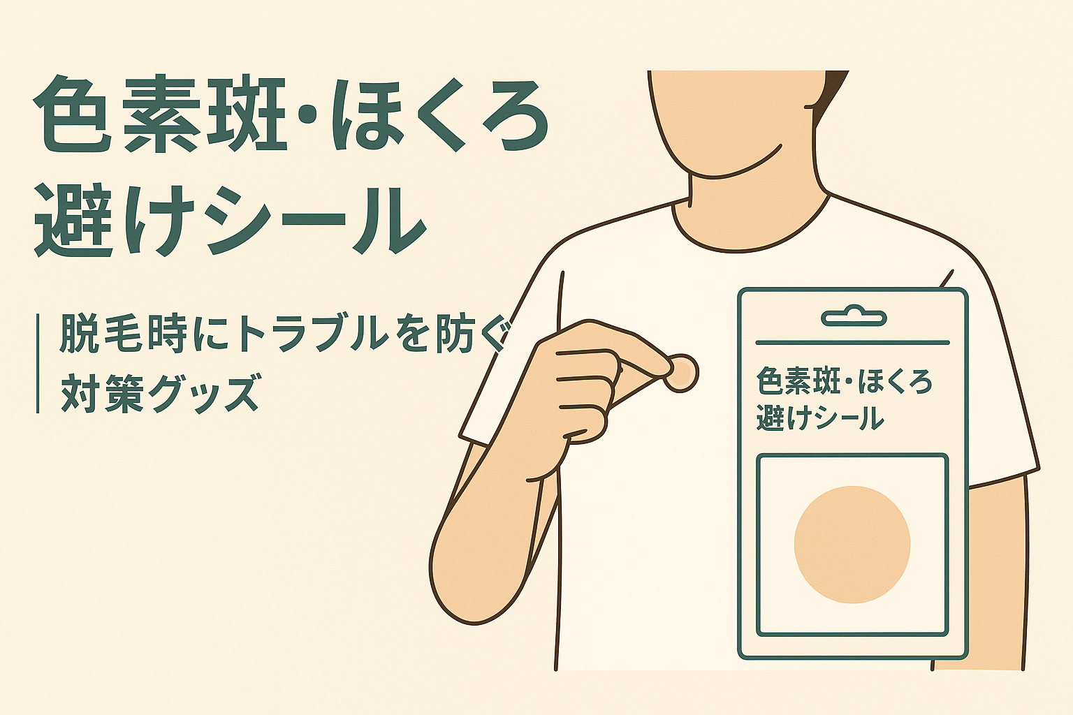 色素斑・ほくろ避けシール｜脱毛時にトラブルを防ぐ対策グッズ