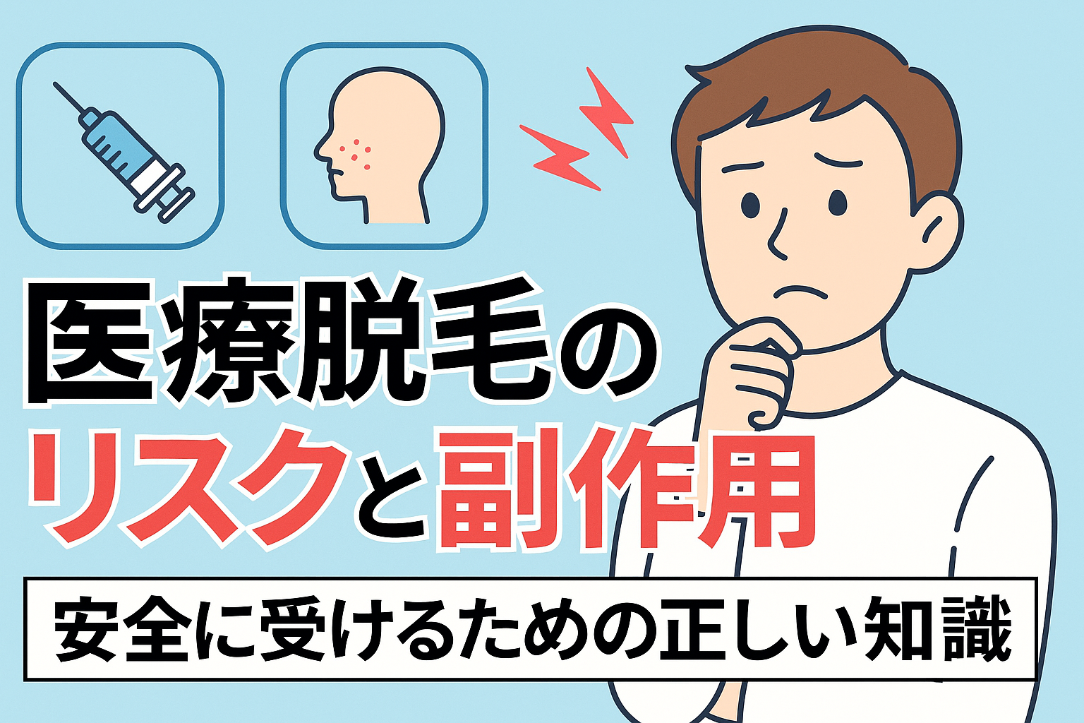 医療脱毛のリスクと副作用｜安全に受けるための正しい知識
