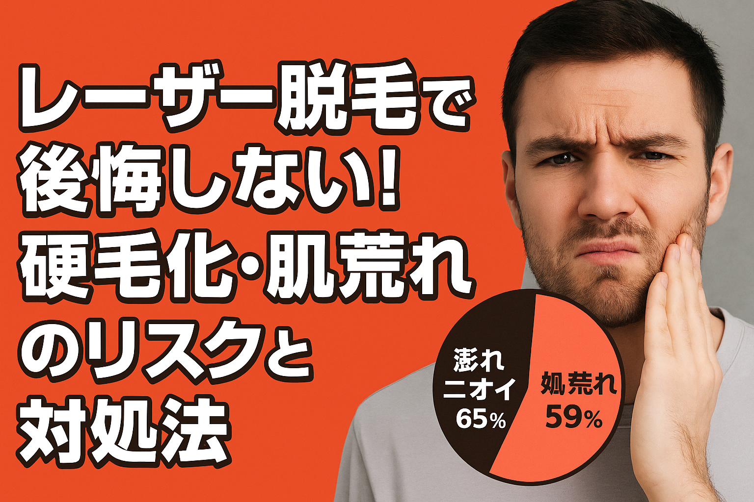 レーザー脱毛で後悔しない！硬毛化・肌荒れのリスクと対処法
