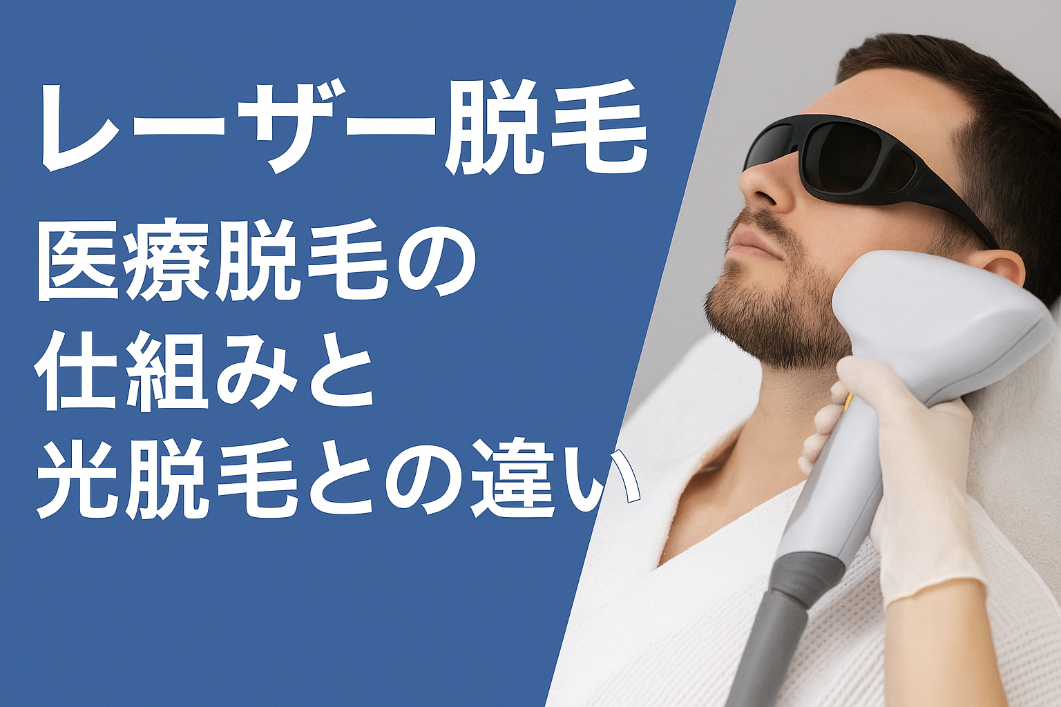 レーザー脱毛 | 医療脱毛の仕組みと光脱毛との違い