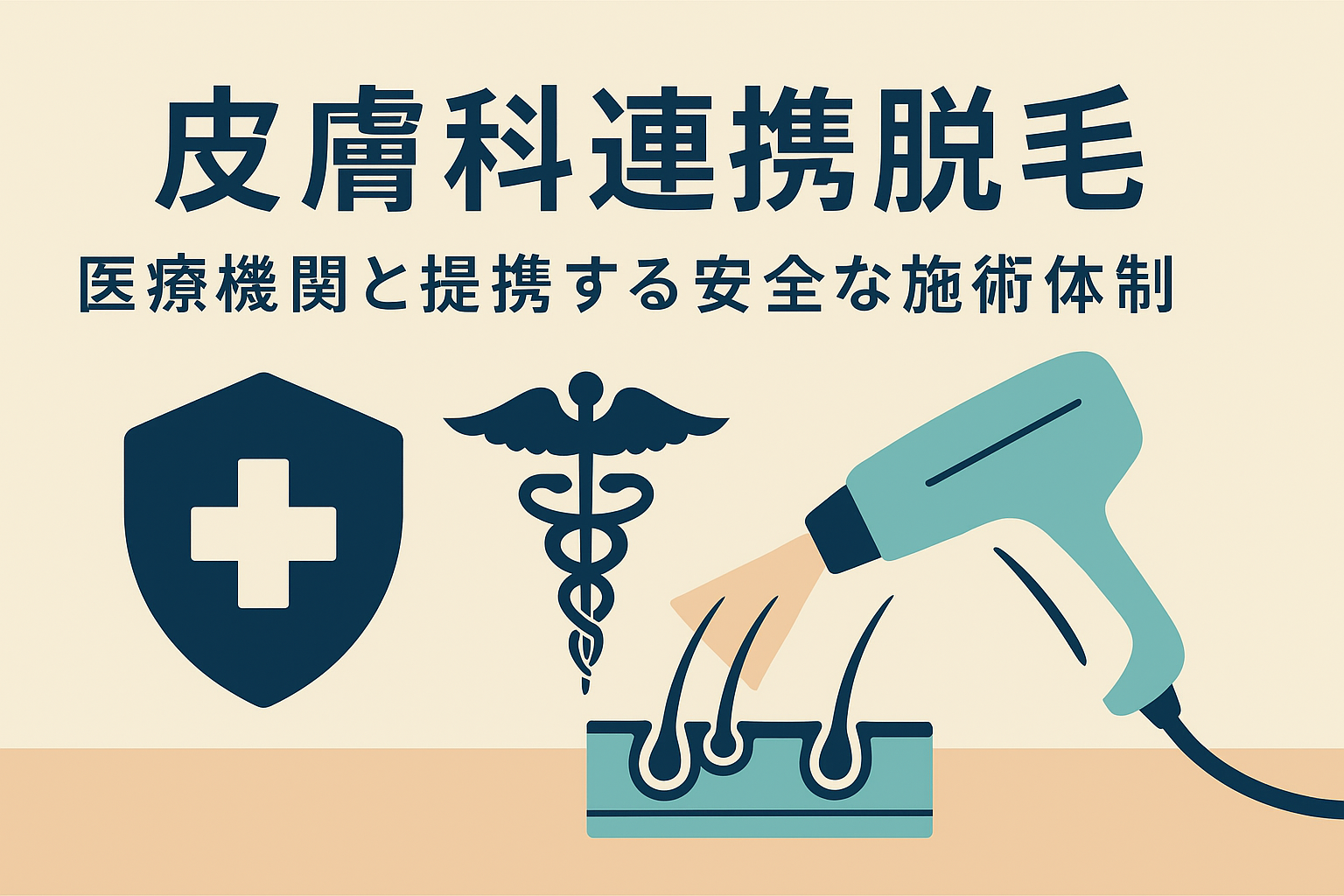 皮膚科連携脱毛｜医療機関と提携する安全な施術体制