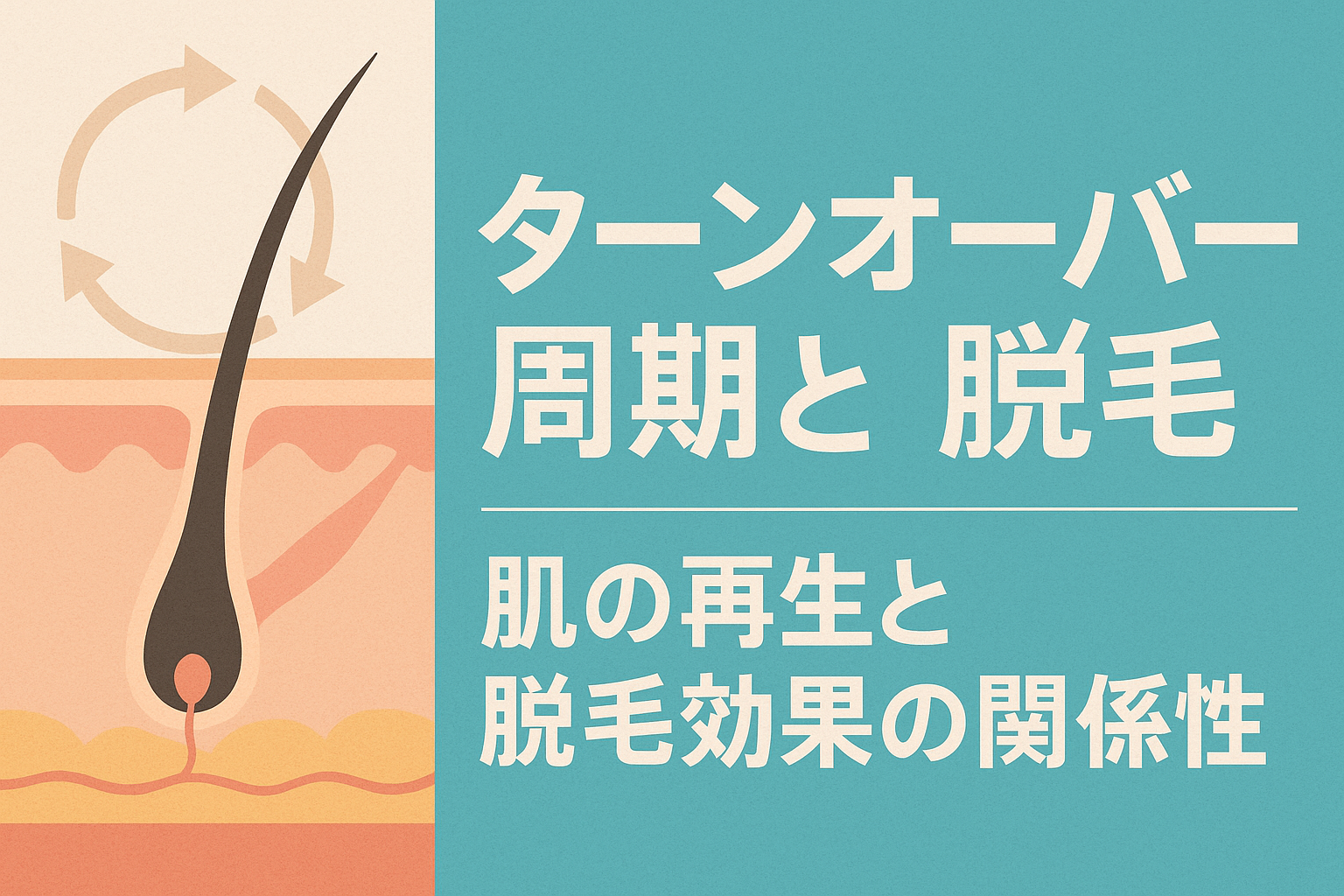ターンオーバー周期と脱毛｜肌の再生と脱毛効果の関係性
