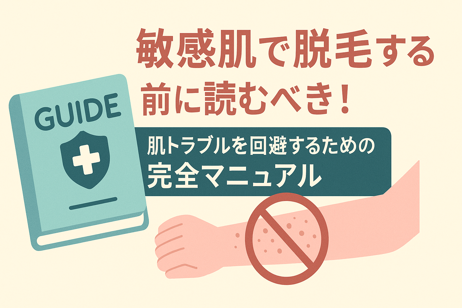 敏感肌で脱毛する前に読むべき！肌トラブルを回避するための完全マニュアル