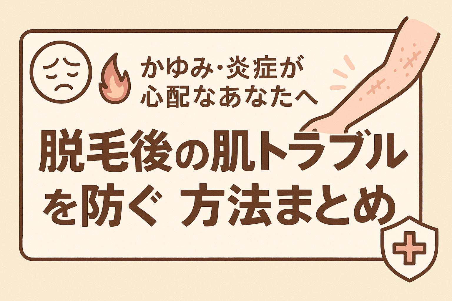 かゆみ・炎症が心配なあなたへ｜脱毛後の肌トラブルを防ぐ方法まとめ