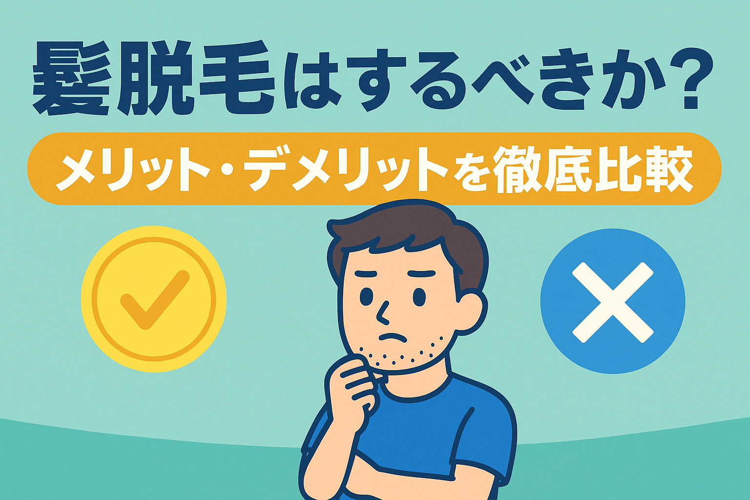 髭脱毛はするべきか？メリット・デメリットを徹底比較