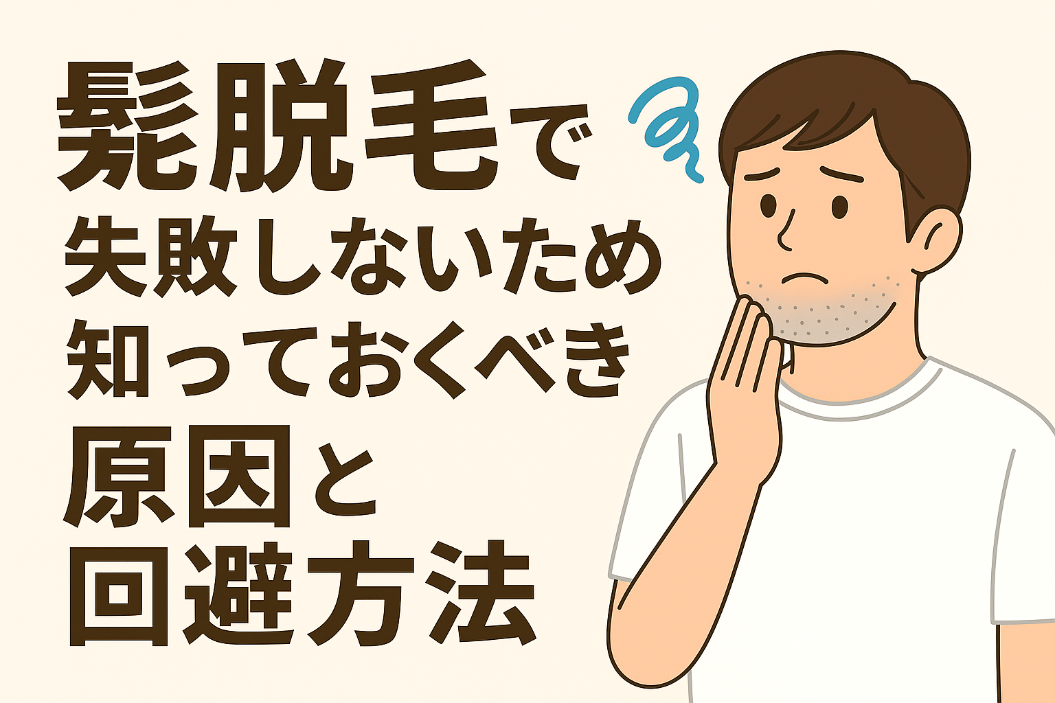 髭脱毛で失敗しないために知っておくべき原因と回避方法