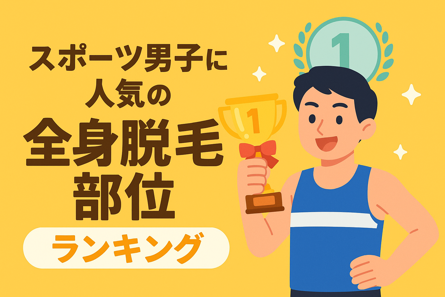 スポーツ男子に人気の全身脱毛部位ランキング 競技別の優先度と回数目安 完全ガイド