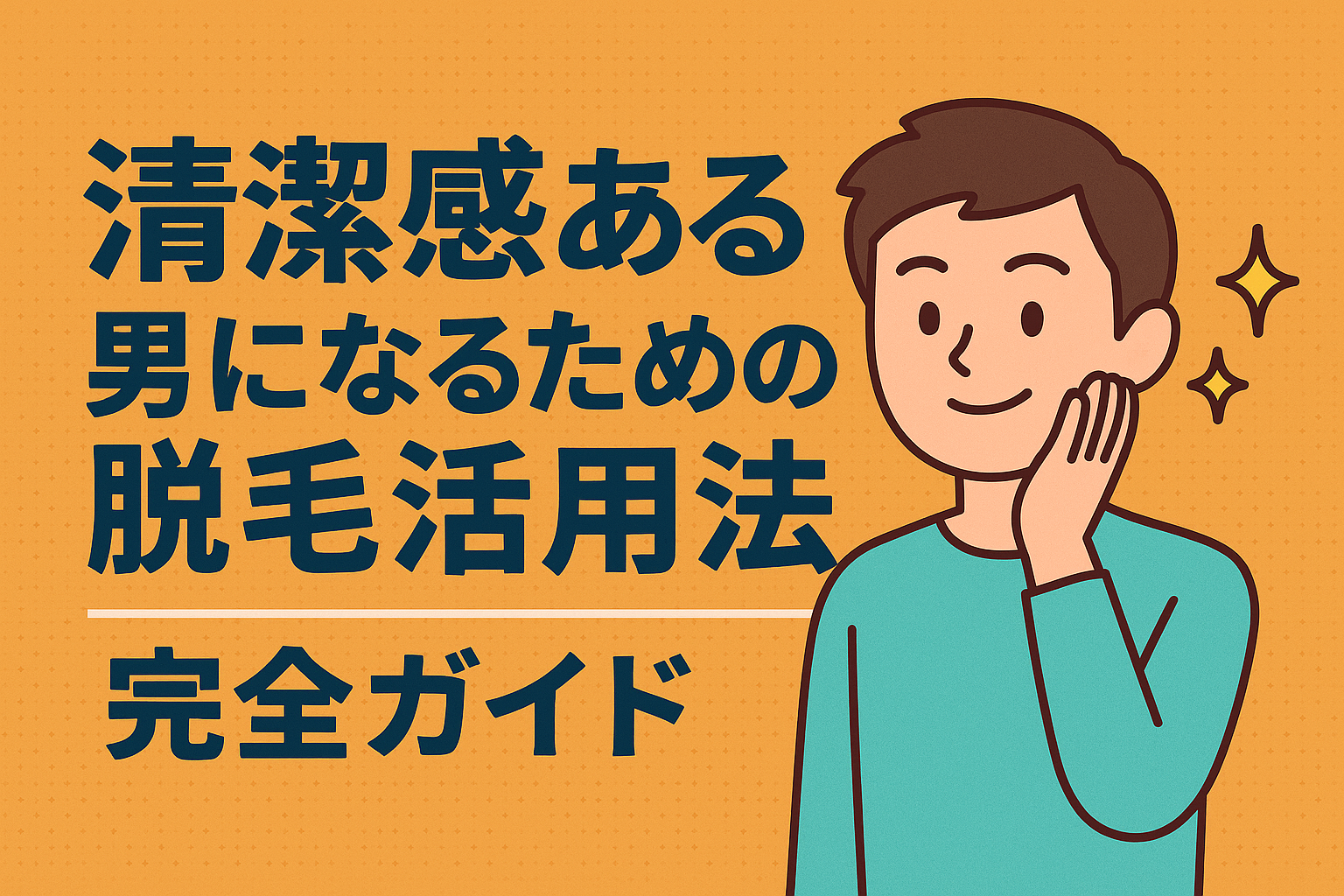 清潔感ある男になるための脱毛活用法：完全ガイド