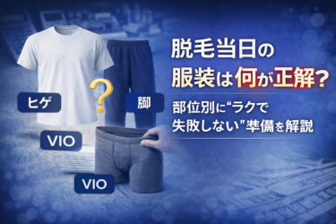 脱毛当日の服装は何が正解?部位別に”ラクで失敗しない”準備を解説